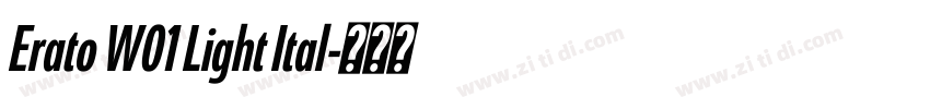Erato W01 Light Ital字体转换